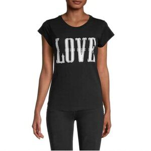 Zadig‎ & Voltaire Skinny Love Western Print Small Black T-Shirt
